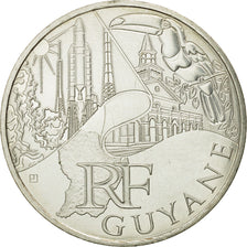 France, 10 Euro, Guyane, 2011, MS(63), Silver, KM:1736