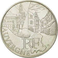 France, 10 Euro, Auvergne, 2011, MS(63), Silver, KM:1728