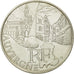 France, 10 Euro, Auvergne, 2011, MS(63), Silver, KM:1728