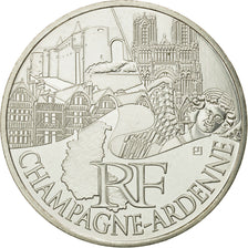 France, 10 Euro, Champagne-Ardenne, 2011, MS(63), Silver, KM:1733