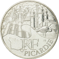 France, 10 Euro, Picardie, 2011, MS(63), Silver, KM:1747