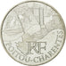 France, 10 Euro, Poitou-Charentes, 2011, MS(63), Silver, KM:1748