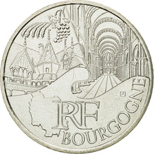 France, 10 Euro, Bourgogne, 2011, MS(63), Silver, KM:1731