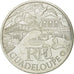France, 10 Euro, Guadeloupe, 2011, MS(63), Silver, KM:1737