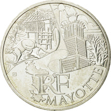France, 10 Euro, Mayotte, 2011, MS(63), Silver, KM:1726