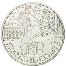 France, 10 Euro, Franche-Comté, 2011, MS(63), Silver, KM:1735
