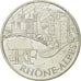 Francja, 10 Euro, Rhône Alpes, 2011, Paris, MS(63), Srebro, KM:1751