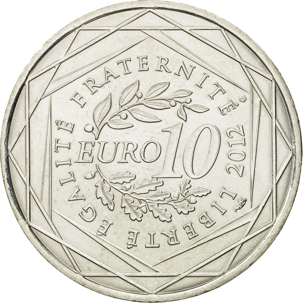 France, 10 Euro, Limousin, 2012, MS(63), Silver, KM:1878