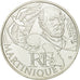 France, 10 Euro, Martinique, 2012, MS(63), Silver, KM:1879