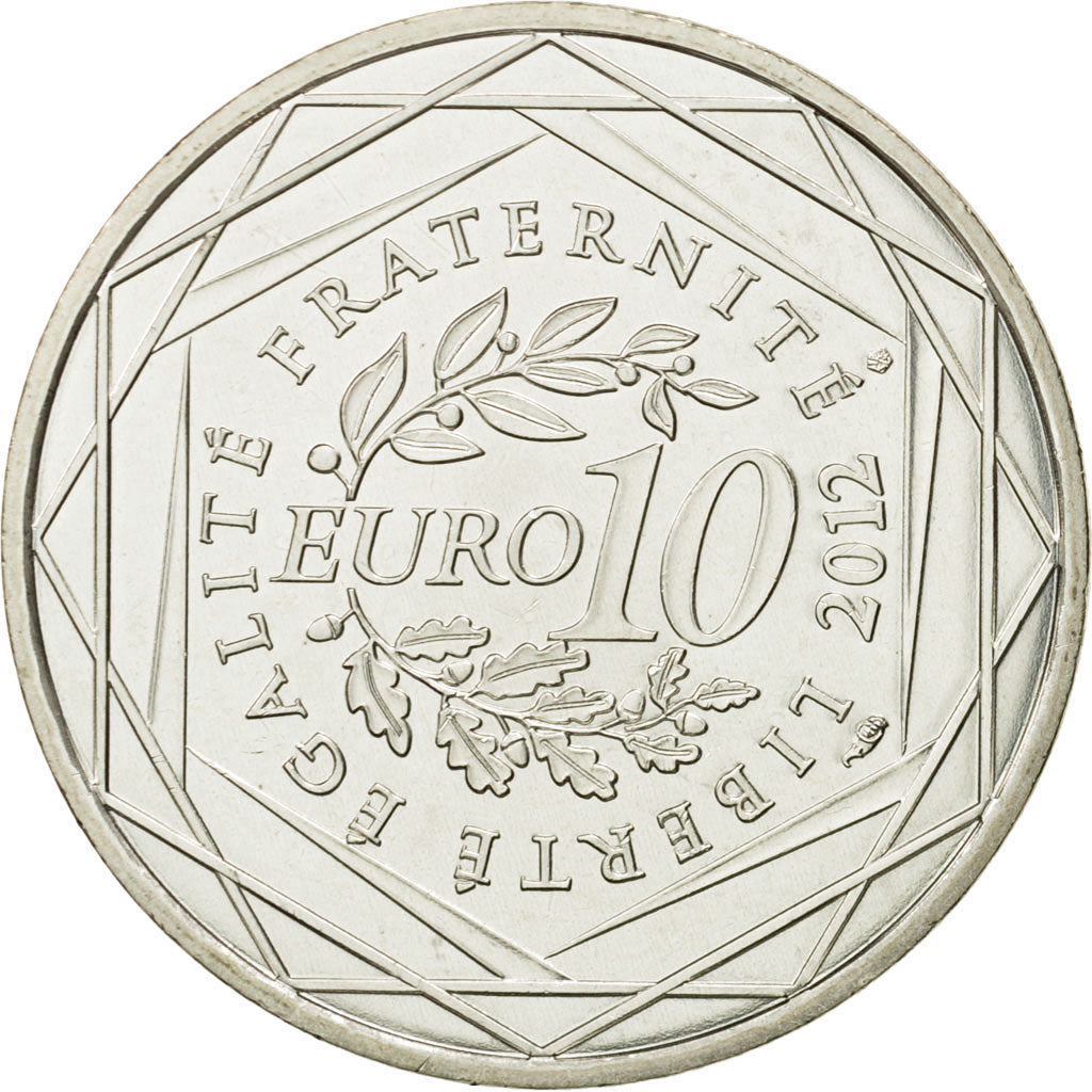 France, 10 Euro, Ile de France, 2012, SPL, Argent, KM:1875