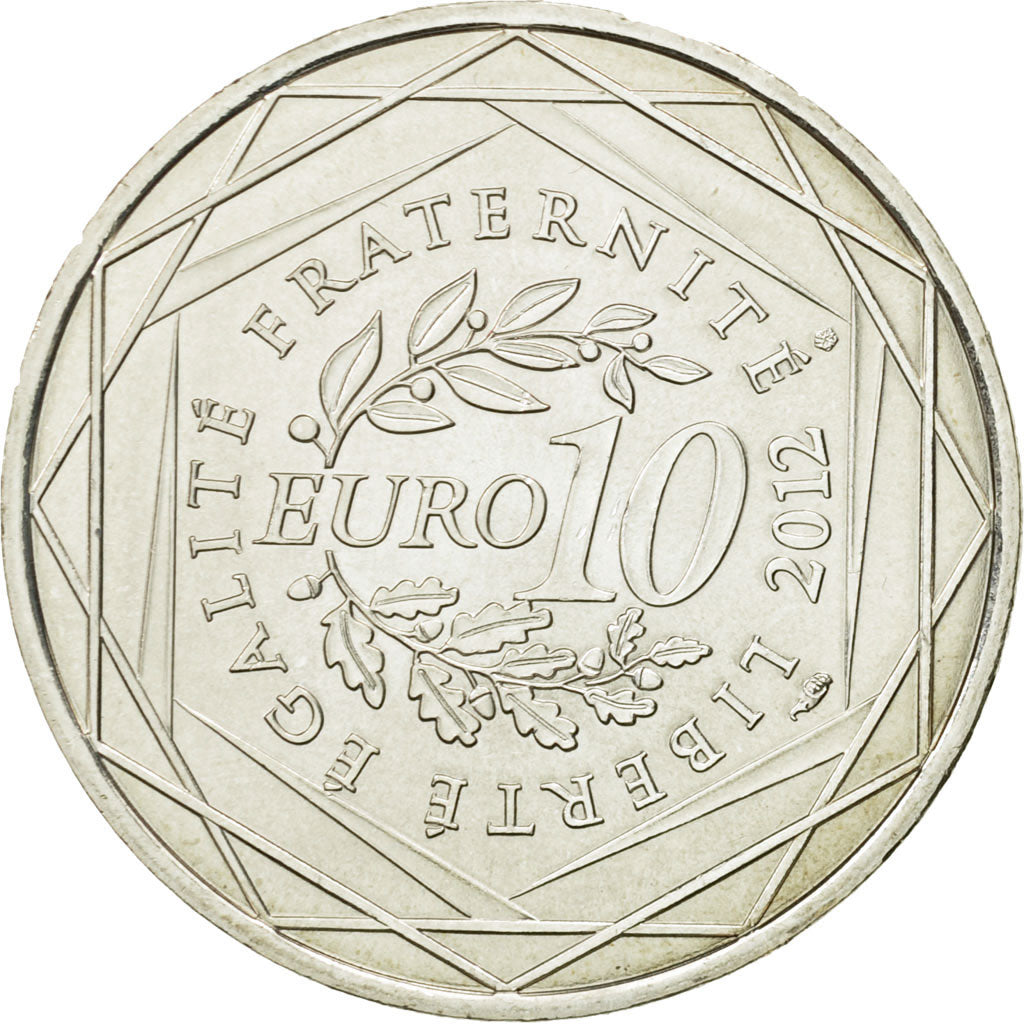 France, 10 Euro, Bretagne, 2012, MS(63), Silver, KM:1866