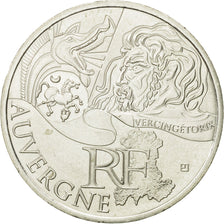 France, 10 Euro, Auvergne, 2012, MS(63), Silver, KM:1864