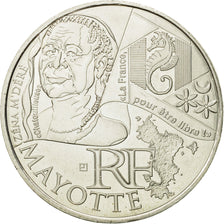 France, 10 Euro, Mayotte, 2012, MS(63), Silver, KM:1862