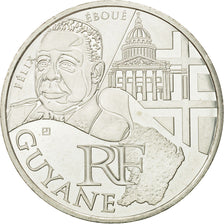 France, 10 Euro, Guyane, 2012, MS(63), Silver, KM:1872