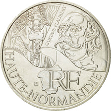 France, 10 Euro, Haute Normandie, 2012, MS(63), Silver, KM:1874
