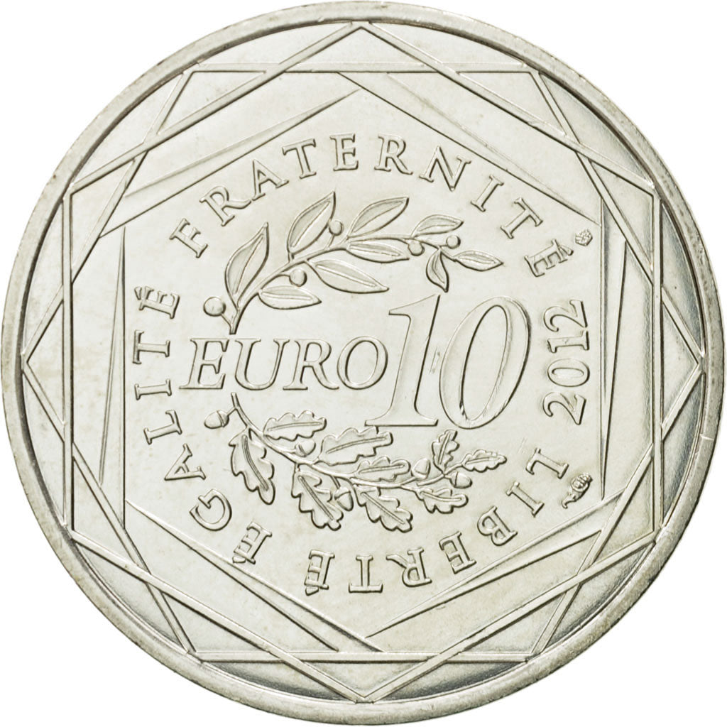 France, 10 Euro, Lorraine, 2012, MS(63), Silver, KM:1888