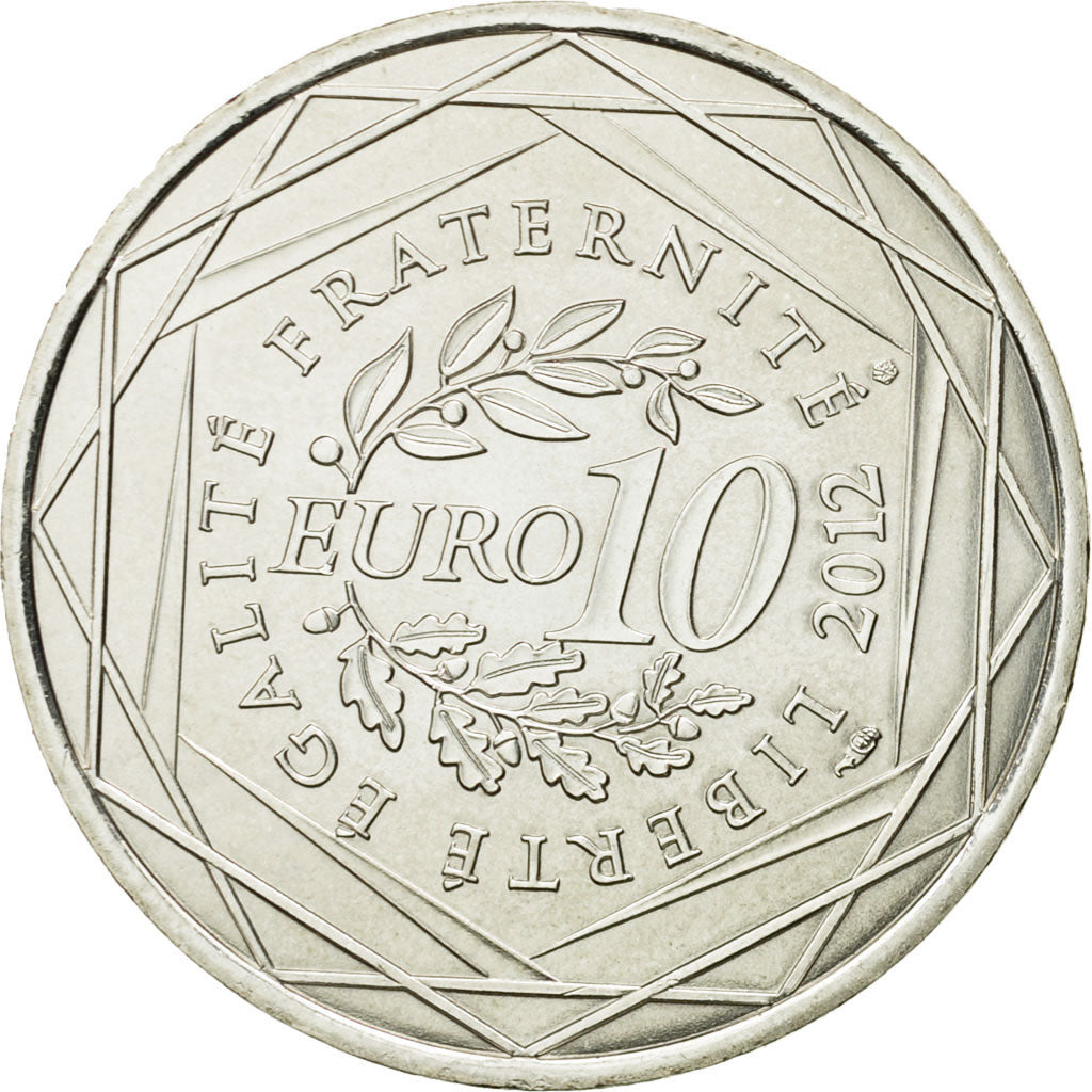 France, 10 Euro, Alsace, 2012, MS(63), Silver, KM:1870