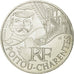 France, 10 Euro, Poitou-Charentes, 2012, MS(63), Silver, KM:1883