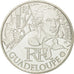 France, 10 Euro, Guadeloupe, 2012, MS(63), Silver, KM:1873