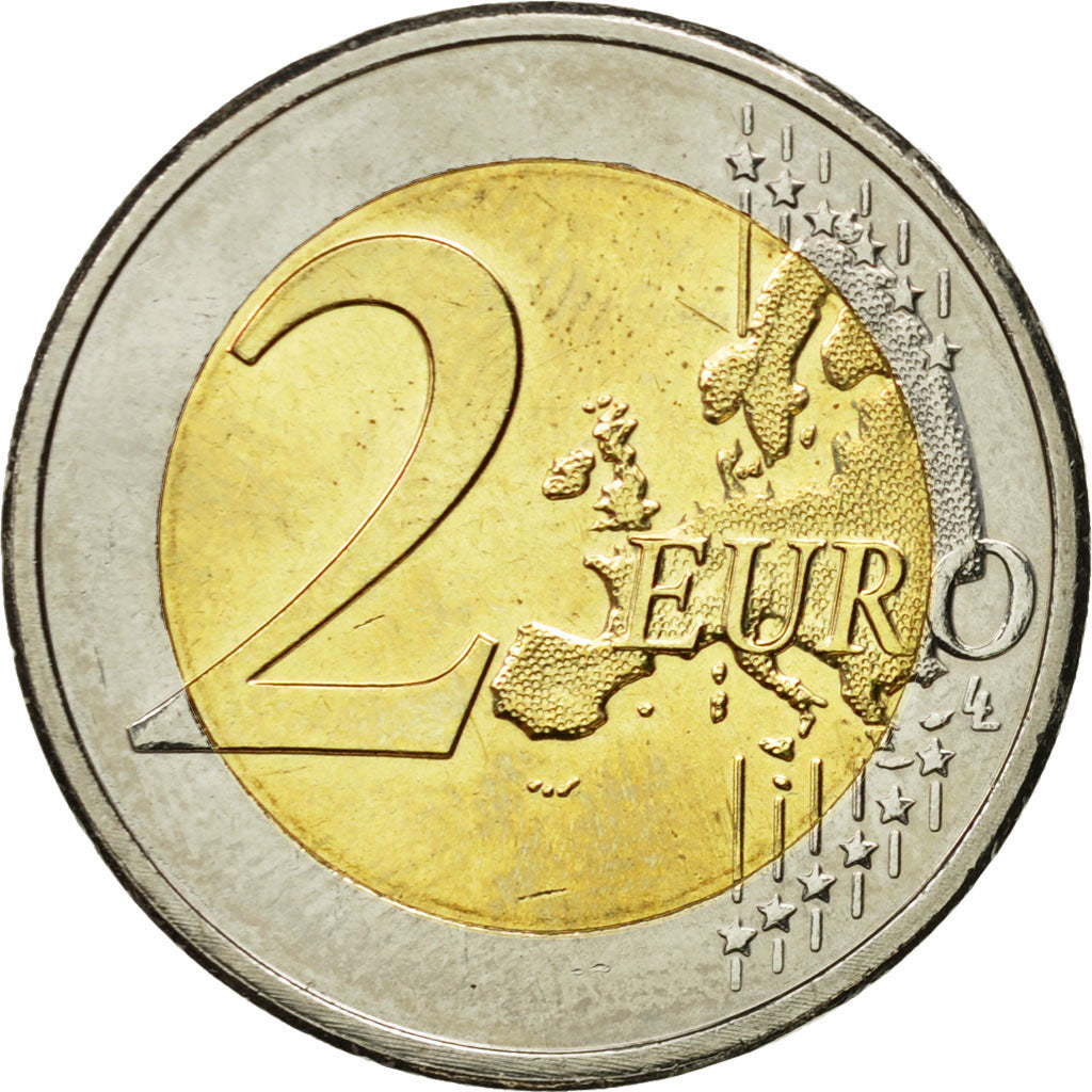 Netherlands, 2 Euro, 10 ans de l'Euro, 2009, MS(63), Bi-Metallic, KM:281