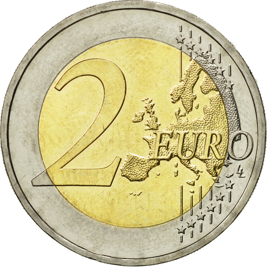 GERMANY - FEDERAL REPUBLIC, 2 Euro, 10 ans de l'Euro, 2009, MS(63), Bi-Metallic