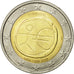 Belgia, 2 Euro, 10 ans de l'Euro, 2009, MS(63), Bimetaliczny, KM:282