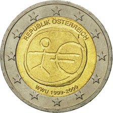 Austria, 2 Euro, 10 ans de l'Euro, 2009, MS(63), Bi-Metallic, KM:3175