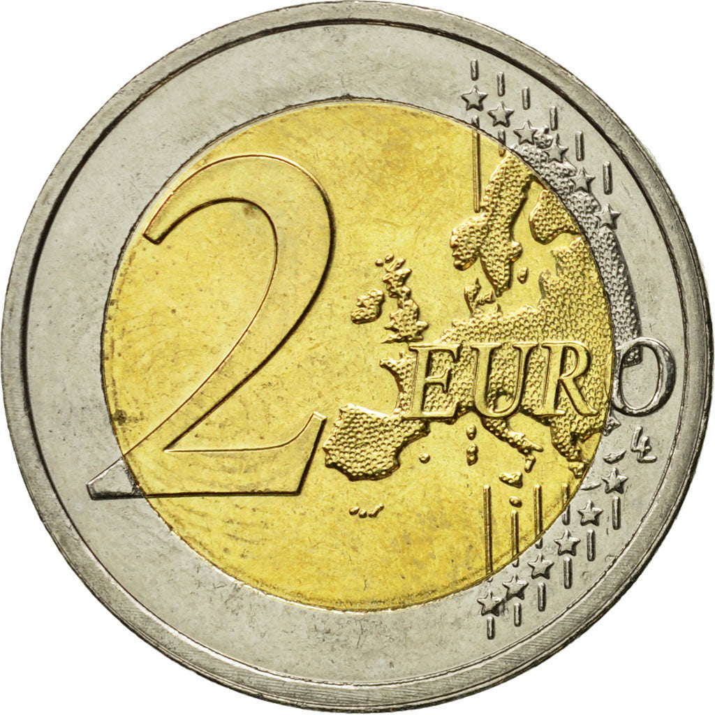 Luxembourg, 2 Euro, 10 ans de l'Euro, 2009, MS(63), Bi-Metallic, KM:107