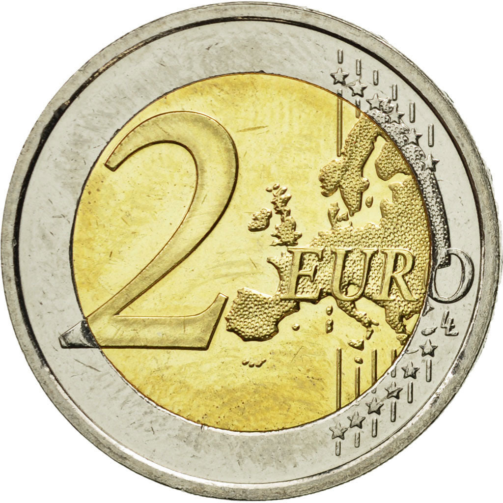 IRELAND REPUBLIC, 2 Euro, 10 ans de l'Euro, 2009, MS(63), Bi-Metallic, KM:62