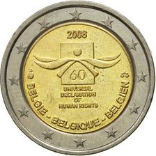 Belgium, 2 Euro, Universal Declaration of Human Rights, 2008, EF(40-45)