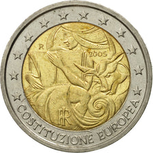 Italie, 2 Euro, European Constitution, 2005, TTB, Bi-Metallic, KM:245