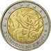 Italy, 2 Euro, European Constitution, 2005, EF(40-45), Bi-Metallic, KM:245