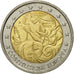 Italy, 2 Euro, European Constitution, 2005, EF(40-45), Bi-Metallic, KM:245