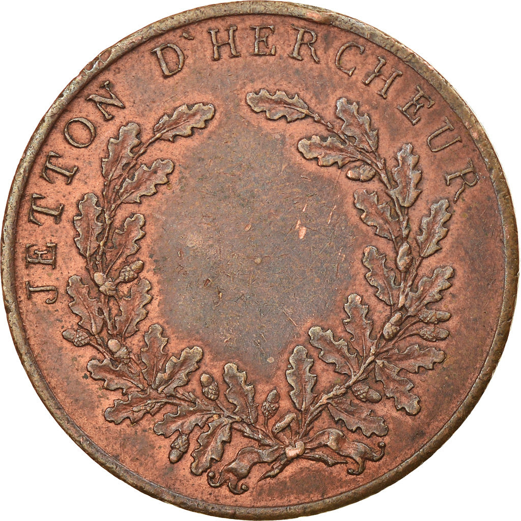 France, Token, Jeton de Mineur, Mines du Vieux Conde, EF(40-45), Copper