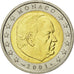 Monaco, 2 Euro, 2001, MS(60-62), Bi-Metallic, KM:174