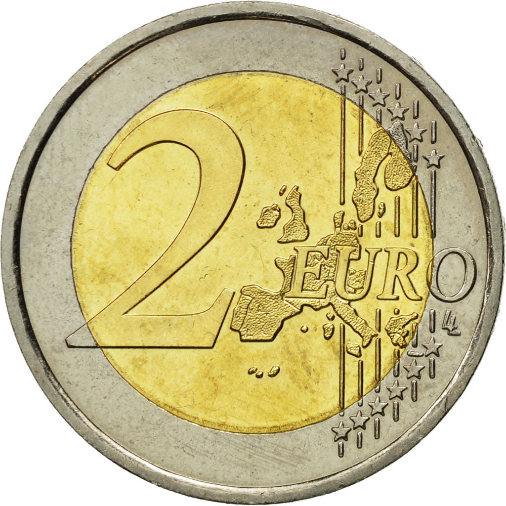 Monaco, 2 Euro, 2001, MS(60-62), Bi-Metallic, KM:174