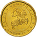Monaco, 20 Euro Cent, 2001, MS(60-62), Brass, KM:171