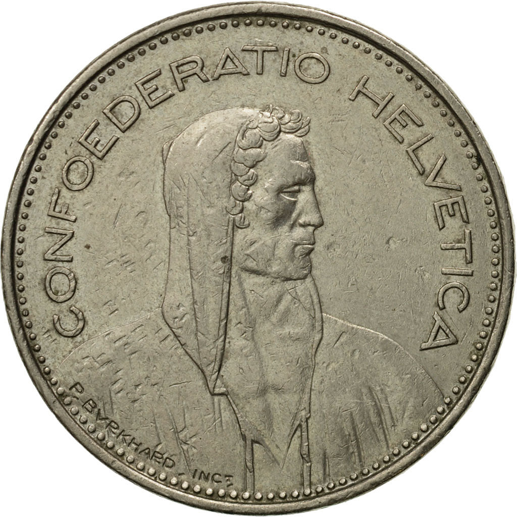Coin, Switzerland, 5 Francs, 1981, Bern, EF(40-45), Copper-nickel, KM:40a.1