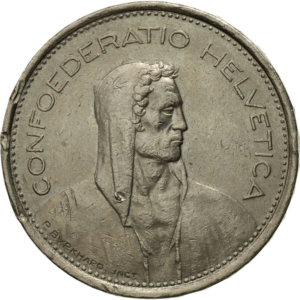 Coin, Switzerland, 5 Francs, 1973, Bern, EF(40-45), Copper-nickel, KM:40a.1