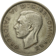 Moneda, Gran Bretaña, George VI, 1/2 Crown, 1946, MBC, Plata, KM:856