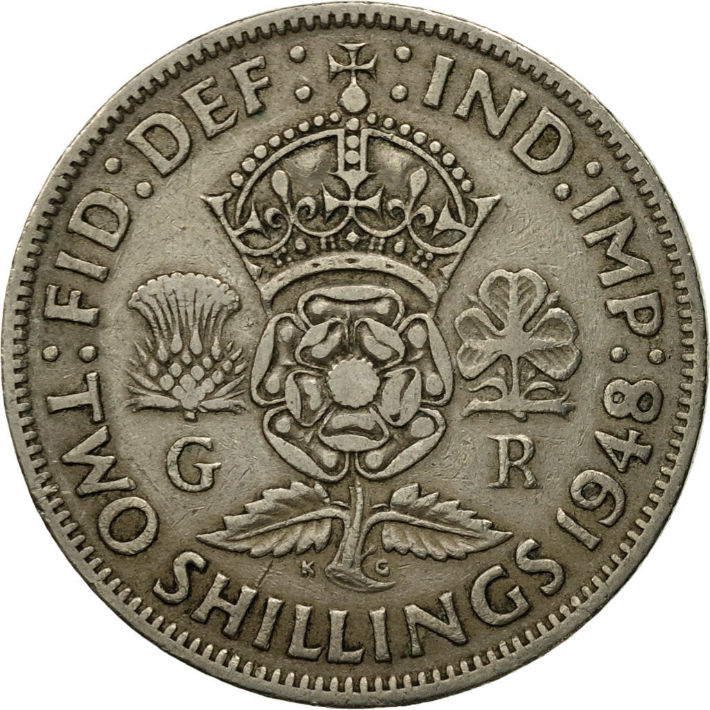 Coin, Great Britain, (no  Ruler Name), 2 Shilling, 1948, EF(40-45)