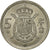Moneta, Hiszpania, Juan Carlos I, 5 Pesetas, 1975, EF(40-45), Miedź-Nikiel