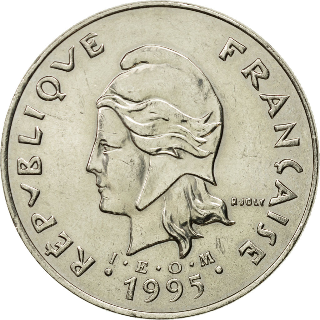 Coin, French Polynesia, 50 Francs, 1995, Paris, MS(63), Nickel, KM:13