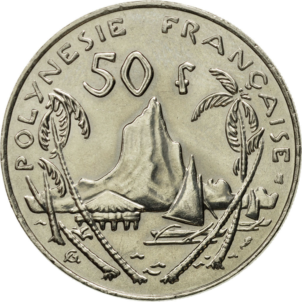 Coin, French Polynesia, 50 Francs, 1995, Paris, MS(63), Nickel, KM:13