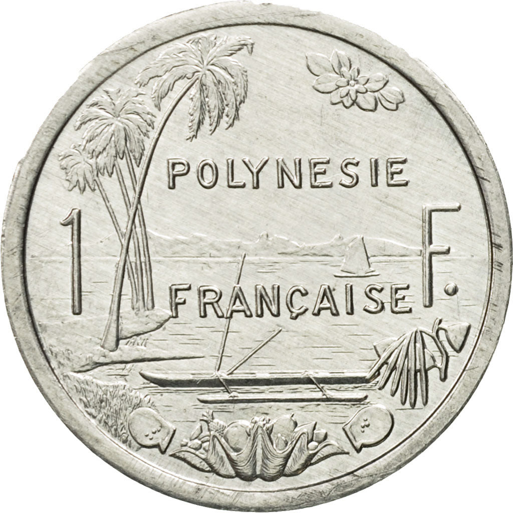 Coin, French Polynesia, Franc, 1994, Paris, MS(63), Aluminum, KM:11