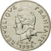Coin, New Caledonia, 20 Francs, 1996, Paris, AU(55-58), Nickel, KM:12