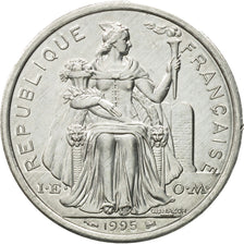 Coin, New Caledonia, 2 Francs, 1995, Paris, MS(63), Aluminum, KM:14