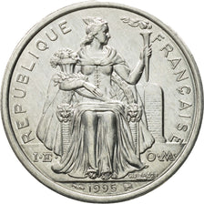 Coin, New Caledonia, 2 Francs, 1995, Paris, MS(60-62), Aluminum, KM:14