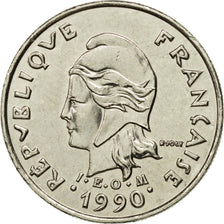 Moneta, Nuova Caledonia, 10 Francs, 1990, Paris, SPL, Nichel, KM:11