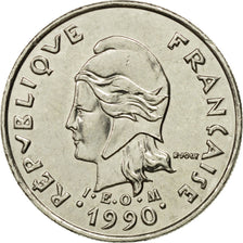 Coin, New Caledonia, 10 Francs, 1990, Paris, MS(60-62), Nickel, KM:11